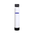 Crystal Quest Commercial GAC water filtration system, white tank with black control head and base.