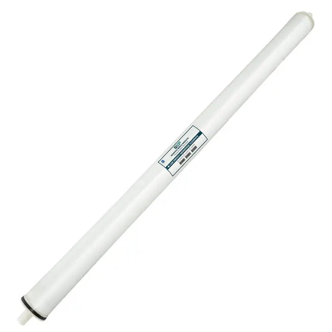 Crystal Quest 2.5" x 40" freshwater reverse osmosis membrane, white cylindrical design for advanced water purification.
