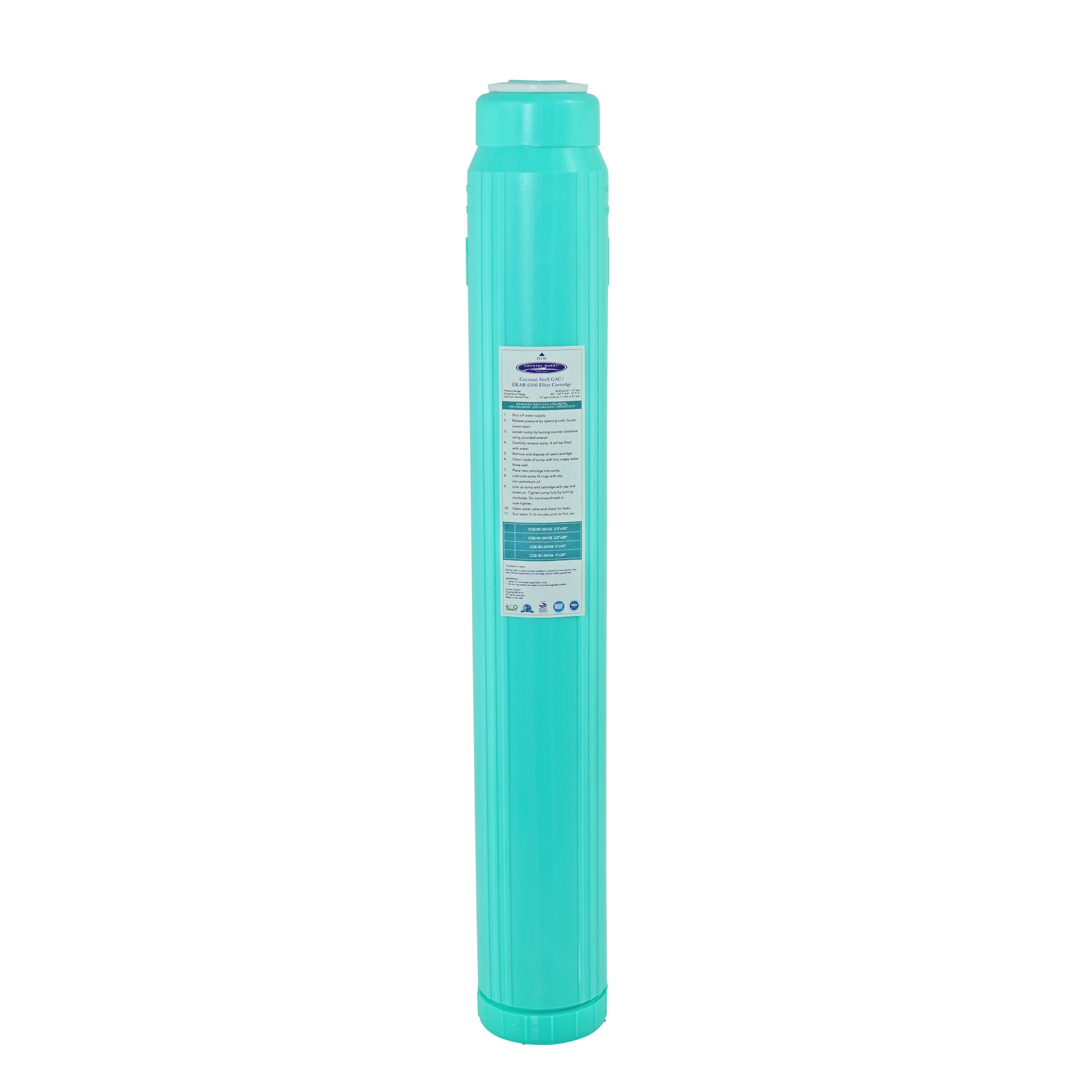 Crystal Quest GAC Filter Cartridge (Coconut Shell Granular Activated Carbon)