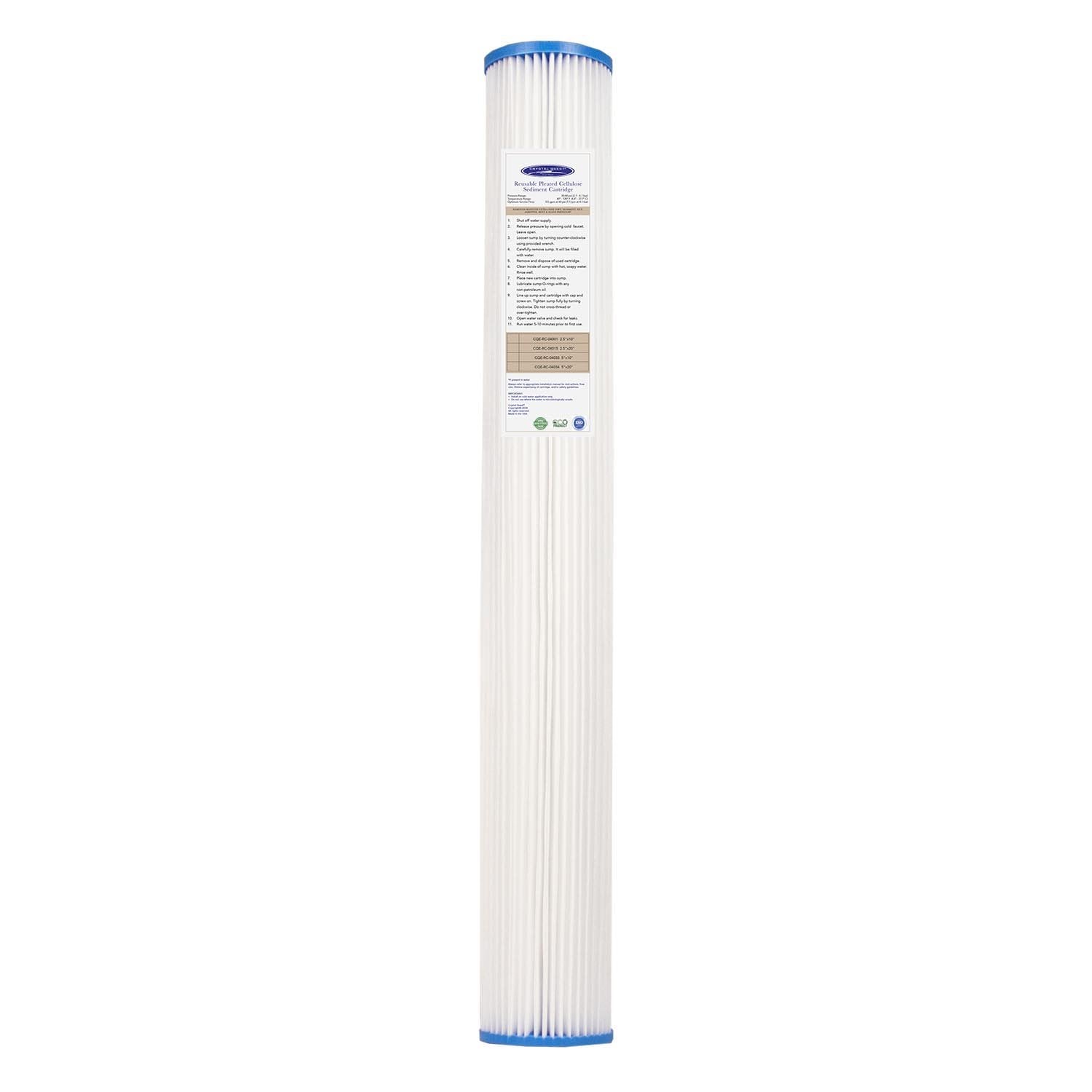 Crystal Quest Pleated Cellulose Sediment Cartridge