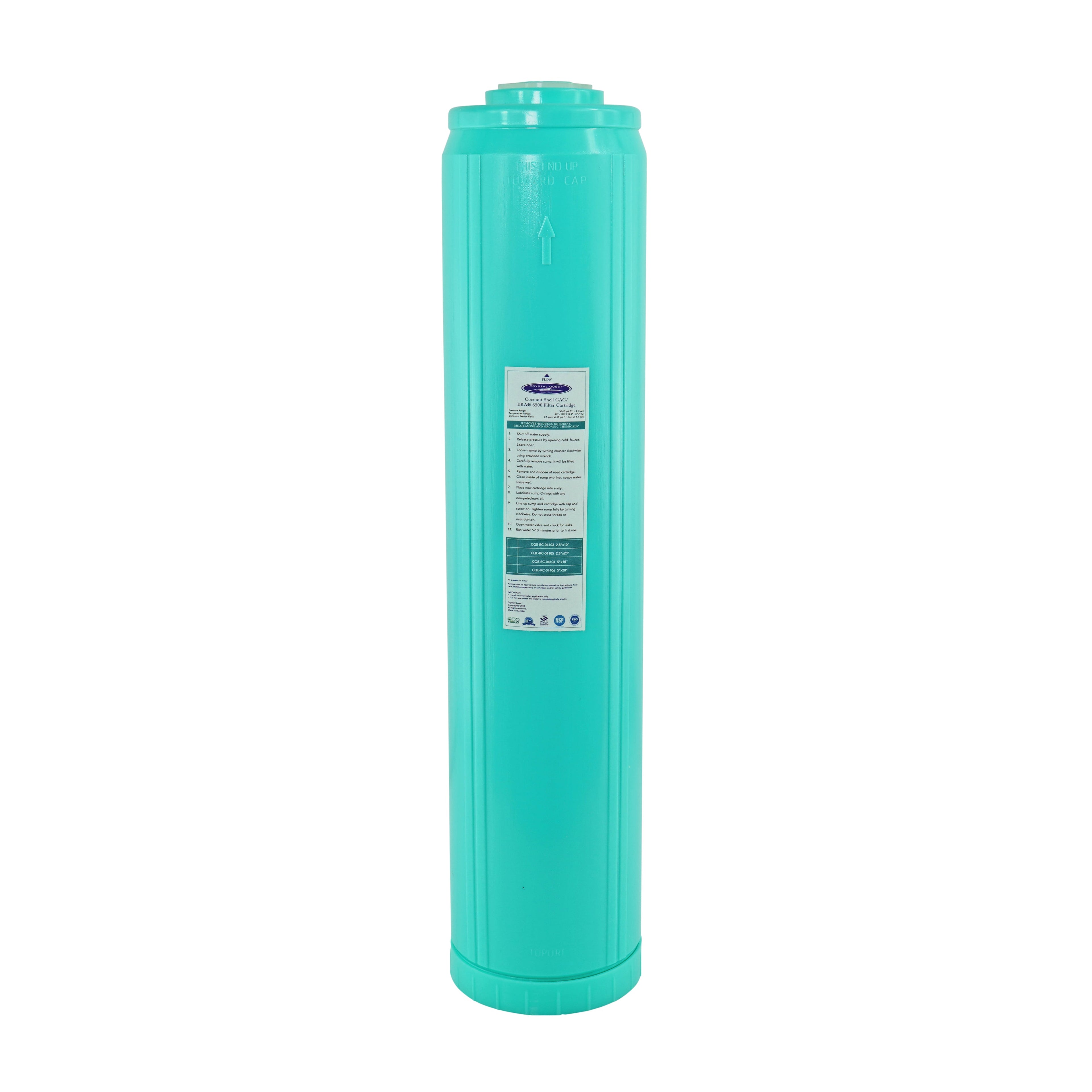Crystal Quest GAC Filter Cartridge (Coconut Shell Granular Activated Carbon)
