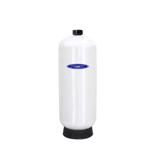 Crystal Quest 100 GPM commercial salt-free water conditioner, a white 40-liter anti-scale system.