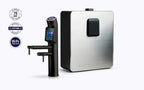 Tyent UCE-13 PLUS Matte Black built-in water ionizer with under-counter unit and warranty badges