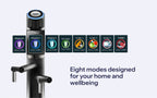 Tyent UCE-13 PLUS Matte Black built-in water ionizer touchscreen with eight water mode settings
