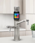 Tyent UCE-13 Plus Satin Silver touchscreen faucet for built-in alkaline water ionizer system