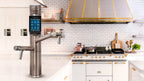 Tyent UCE-13 Plus Antique touchscreen faucet installed on a premium kitchen countertop