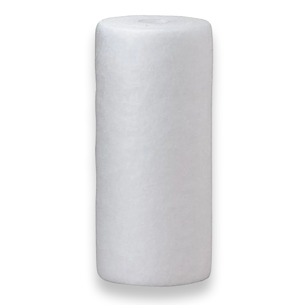 White polypropylene sediment replacement filter cartridge for Big Blue whole house water filter housings