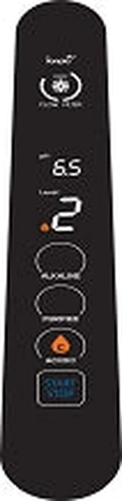 Water For life Close-up of the IonPlus UD-3000 faucet touch-control panel with digital display and water-selection buttons.
