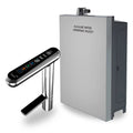 Water for Life IonPlus UD-3000 under-sink alkaline water ionizer system with digital control faucet and main treatment unit.