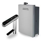 Water for Life IonPlus UD-3000 under-sink alkaline water ionizer system with digital control faucet and main treatment unit.