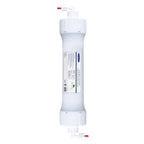 Crystal Quest jco inline granular activated coconut shell carbon gac filter cartridge,single filter on a white background 
