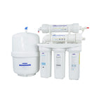 Crystal Quest 200m 16 stage reverse osmosis White water filtration system on a white background