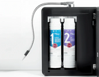 Tyent ACE-13 dual filter system with carbon and UF replacement filters inside the water ionizer
