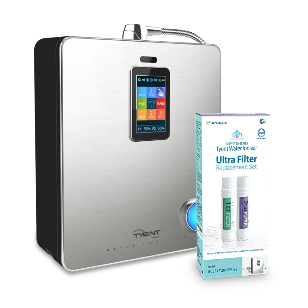 Tyent ACE Series water ionizer with Ultra Filter replacement set box for ACE/YT20-Series models