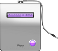 Tyent Edge 9000 stainless black water ionizer with front digital display and flexible dispenser hose