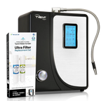 Tyent Hybrid water ionizer shown with Ultra Filter replacement set box for Hybrid-Series and HI-Series models