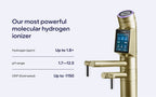Tyent UCE-13 PLUS Gold molecular hydrogen water ionizer with 1.8+ ppm hydrogen and 1.7–12.5 pH range