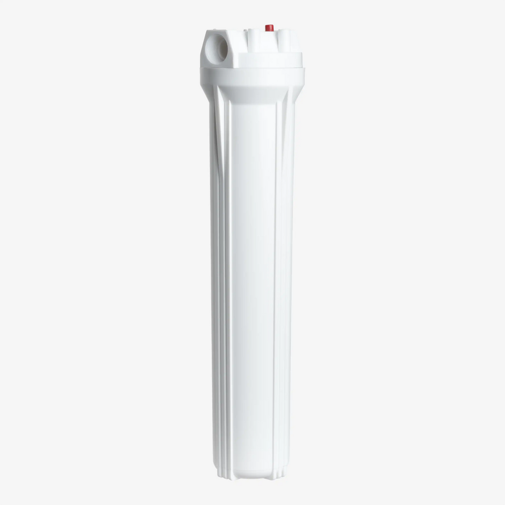 Crystal Quest  water filtration pre and post filter closeup